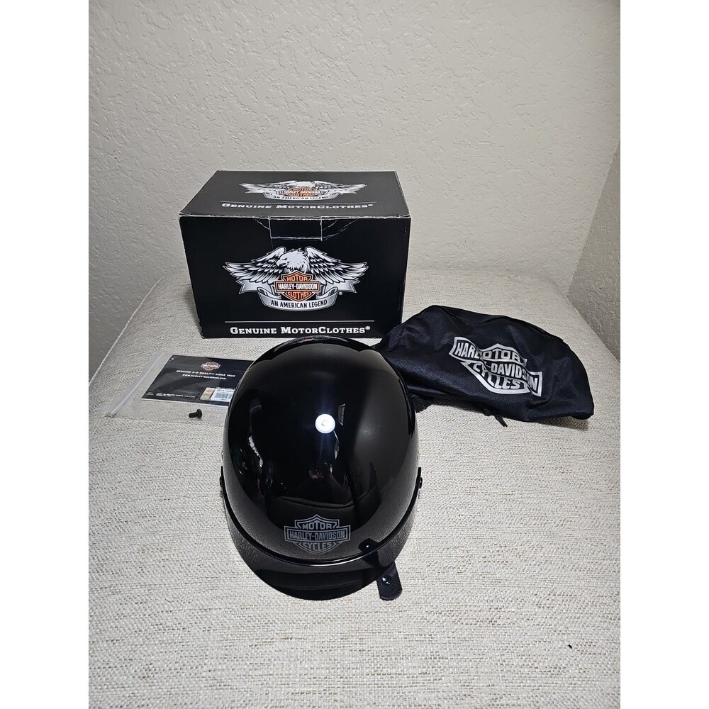 Harley-Davidson Midnight Half Helmet Size XS 2011 - 98214-12VM/002S NEW - Picture 1 of 16